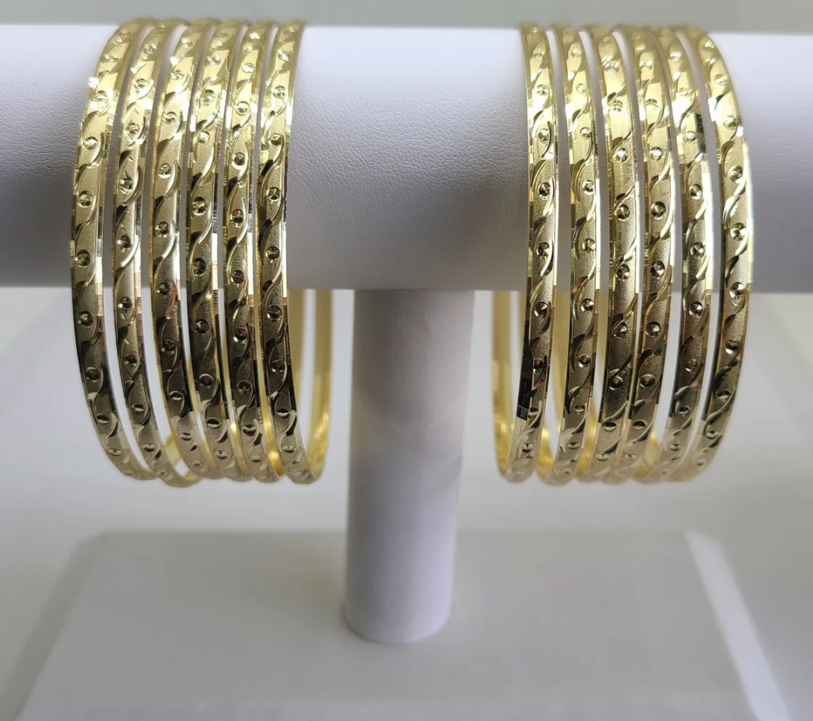 3.5 MM Gold Overlay Bangles