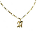 Old English Initial Necklace